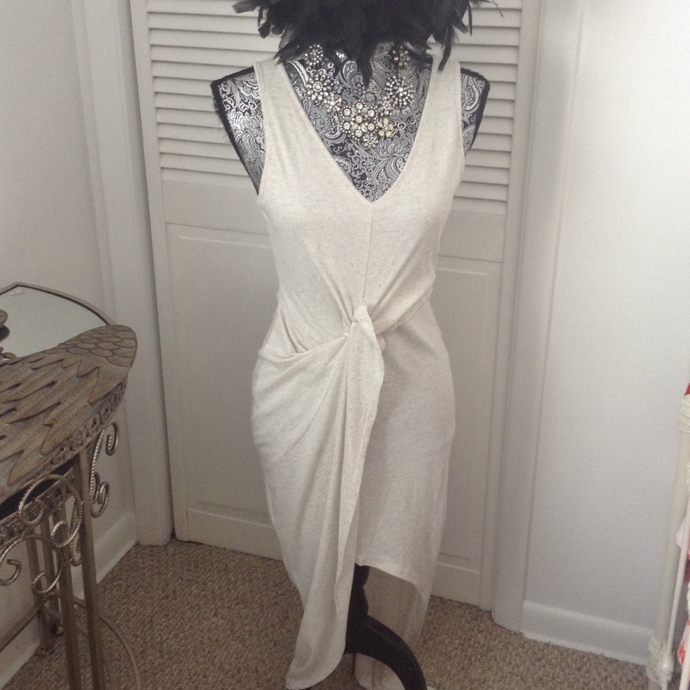 BANANA LEMON HIGH LOW ASYMETRICAL MAXI DRESS S/M